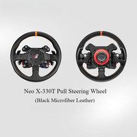 Volante de Carreras Inalámbrico SIMAGIC NEO X-330R/X-350W, Simulador de Carreras, Volante GT con Fibra de Carbono para Juegos de PC