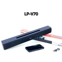 Barre de son portable stéréo, basses profondes, musique HIFI, caisson de basses sans fil, haut-parleur BT, radio FM, prise en charge de TF/USB, haut-parleur sans fil de bureau