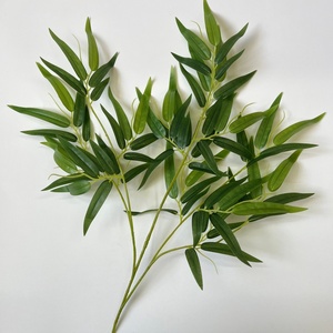 Feuilles et Branches <span class=keywords><strong>de</strong></span> <span class=keywords><strong>Bambou</strong></span> Artificiel en Plastique, Résistantes à l'Eau, Durables, Décoration Intérieure et <span class=keywords><strong>Extérieure</strong></span> pour la Maison et l'Hôtel, Directement <span class=keywords><strong>de</strong></span> l'Usine - Product Image 1