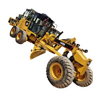 รถเกรดเดอร์ Caterpillar 140H สีเหลือง อุปกรณ์ก่อสร้างสำหรับงานหนัก - Product Image 1