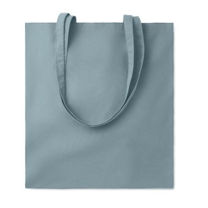 Borsa Shopping in Cotone Personalizzabile Cottonel Media 30-50cm Colore Petrolio con Manico Lungo per la Spesa Made in Italy - Product Image 1