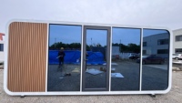 Cabine Apple de luxe pour glamping, maison préfabriquée modulaire pour tourisme de villégiature, café mobile, unité de bureau