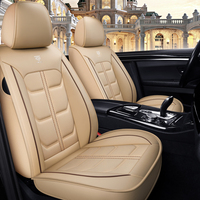 Housses de Siège de Voiture Tout Comprises Universelles Tendance en Cuir Sport pour 5 Sièges, Accessoires Auto