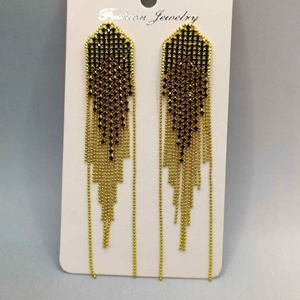 Pendientes Largos de Moda para Mujer, Versátiles, con Diseño de Mariposa, Geométricos, con Diamantes de Imitación, Cadena y Borla, Estilo Exagerado de Alta Gama - Product Image 6