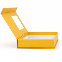 Boîtes cadeaux personnalisées en papier coloré vif avec couvercle transparent, cartons rigides pour kits de présentation de savons faits main