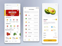 Kit de Software de Pedidos de Comida Móvil Compatible con MAC/Linux para Tiendas de Frutas y Verduras, con Plantilla de Interfaz de Usuario para Entrega de Comestibles Frescos