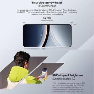 Version globale Xiaomi <span class=keywords><strong>POCO</strong></span> F7 5G Téléphone portable 12GB + 256GB AI Face Unlock 6500mAh Batterie 6.83 pouces 5G Téléphone portable - Product Image 6