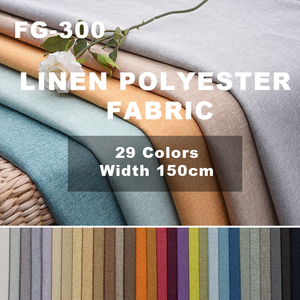 M&amp;Y FG300 Oeko Tex Waterproof Polyester Faux Linen Sofa Fabric Linen Look Woven Upholstery Furniture <strong>Bag</strong> Curtain Home Textiles - Product Image 2