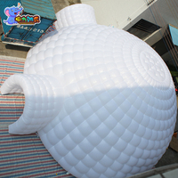 Tente dôme gonflable blanche de haute qualité, tente gonflable pour événement, tente igloo gonflable