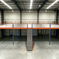 Étagère de mezzanine en acier HONGXIN robuste, multicouche, sans boulons, en acier laminé à froid, avec revêtement en poudre, réglable, protection contre la corrosion