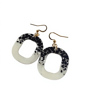 Handmade Resin Earrings Decorative <b>Gift</b> Accessories for Craft Projects Creative DIY Resin Earrings Handmade Decorative Craft - Product Image 1