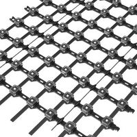 P31.25 RGBW couleur Flexible Transparent Pixel maille de diode électroluminescente extérieur bâtiment façade vidéo mur maille