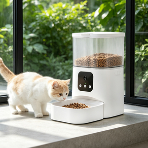 ODM <b>Smart</b> Pet Feeder Distributeur Automatique Pet Automatic Feeder <b>Wifi</b> <b>Smart</b> Pet Feeder <b>Camera</b> Timed Feeding Device - Product Image 1