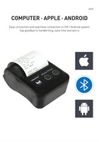 Impresora Térmica Económica de 58 mm, Mini Impresora Portátil de Recibos con Rollo de Papel en Stock, USB+, Compatible con Android/iOS/Windows, 2030DPI