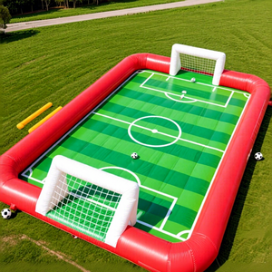 Temps Gonflable Durable Résistant Aux Intempéries Étanche Résistant Au Soleil Logo Personnalisé Big Air Track Terrain De Football Adultes Publicité - Product Image 1