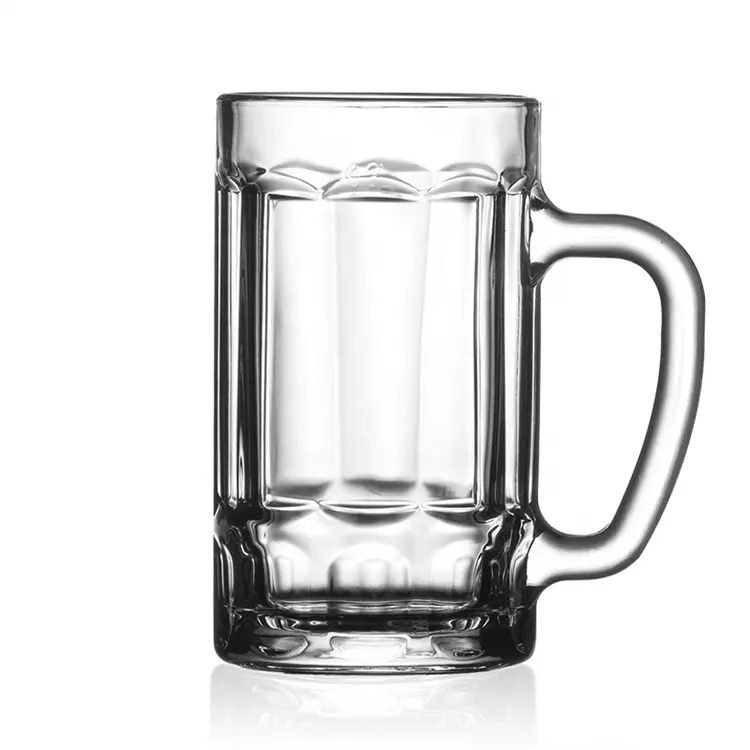 Taza de cerveza especial, vaso de vidrio para beber, transparente, 400 ml