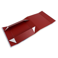 Conception personnalisée de luxe pliable à plat impression emballage en carton impression de logos fermetures magnétiques boîtes cadeau de Noël en papier