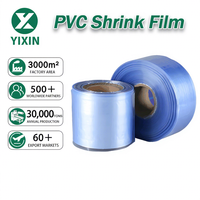 Film thermorétractable en PVC industriel YIXIN, rouleau personnalisé, épaisseur sur mesure, résistant à l'humidité, transparent, pour boîte à parfum, boîte à café, bouteille de vin
