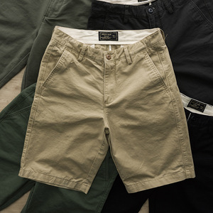 Novedad: Bermuda Casual de Verano para Hombre, Cómoda, 100% Algodón, Estilo <span class=keywords><strong>Cargo</strong></span>, Diseño Liso, Teñido Uniforme, Tela de Lana - Product Image 5