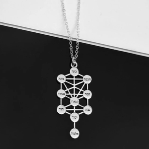 Nouveau Design Kabbale Arbre De Vie Collier Bijoux Personnalisés Plaqué Or 18k En Acier Inoxydable 316l Collier Hébreu Inspiré Juif - Product Image 2