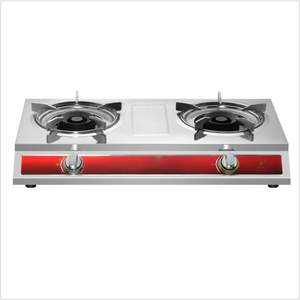 家用厨房用节能不锈钢二灶头液化石油气燃气灶 - Product Image 1