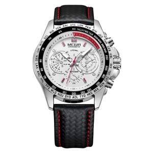 Montres à quartz en cuir <span class=keywords><strong>Megir</strong></span> 1010 en gros pour hommes, <span class=keywords><strong>prix</strong></span> bas, <span class=keywords><strong>montre</strong></span>-bracelet pour garçon, Jam Tangan en vrac, Relojes Para Hombres - Product Image 4