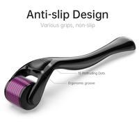 Rouleau Derma DRS 540 personnalisé OEM/ODM, rouleau à micro-aiguilles en titane portable, aiguilles de 0,5 mm/1,5 mm, adapté aux soins de la peau à domicile