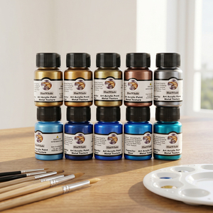 Pintura Acrílica Metálica de Acabado Liso, Pigmento Universal <span class=keywords><strong>para</strong></span> Artistas, Colorante <span class=keywords><strong>para</strong></span> Dibujo Diario - Product Image 2