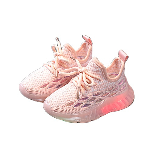 Лидер продаж, легкая Защитная дышащая обувь, детская повседневная обувь с подсветкой