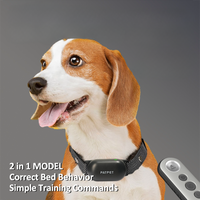 Elektrisches Hundetrainingshalsband mit Schock, Vibration, Ton, Wasserdicht, Wiederaufladbar, Fernbedienung mit 900m Reichweite, Umweltfreundliches Nylon