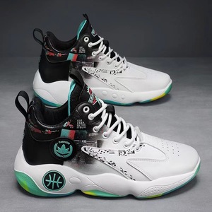 Chaussures de basketball montantes en <span class=keywords><strong>cuir</strong></span> pour hommes, tendance mode hiver, respirantes, légères, à semelle épaisse, pour sports et activités de plein air, vente en gros - Product Image 3