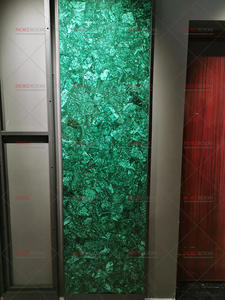 Hall decorazione della pietra preziosa malachite piastrelle <span class=keywords><strong>naturel</strong></span> verde malachite lastra - Product Image 2