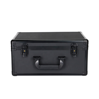 Valise en alliage d'aluminium, valise pour équipement médical, valise de transport aérien personnalisée, boîte d'emballage d'équipement personnalisée noire antichoc