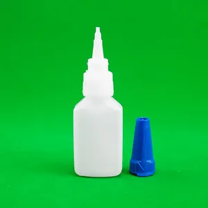 Botella de gota de plástico exprimible PE vacía personalizada de 20ml con tapa cuentagotas para pigmento, Pegamento de subembalaje, gotas para los ojos, aceite antioxidante