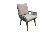 Ensemble de table basse en aluminium unique pour l'extérieur, meubles de jardin, hôtels, villas, fermes, patio, rotin tressé, tissu