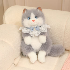 Sac à dos en peluche 2-en-1 chat réaliste 3D à faible MOQ, jouet oreiller en peluche chat Ragdoll <span class=keywords><strong>mignon</strong></span> - Product Image 4