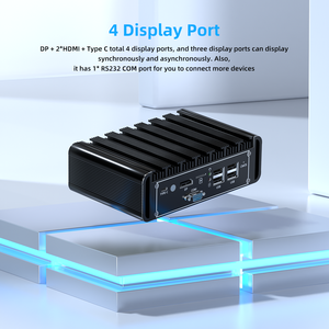 Intel N100 Máy tính để bàn Mini PC 5lan 2.5g DDR5 NVMe máy tính mini pfsense Bộ định tuyến tường lửa NUC Mini PC - Product Image 5