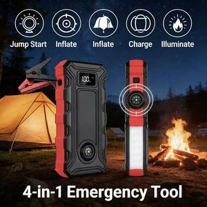 Многофункциональное пусковое устройство для автомобиля 5В/9В/12В, 18000/25000 мАч, с фонариком и зарядкой для телефона QC 3.0 - Product Image 4