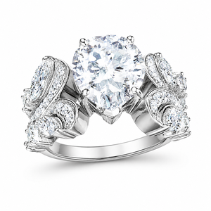 Bague de fête créative en zircon en forme de larme pour femme, bijou de doigt élégant et tendance - Product Image 1