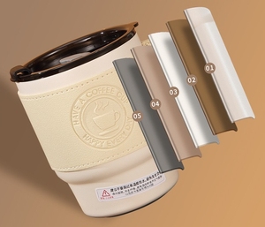 Tasses à café de voyage chaudes de 350 ml, gobelets réutilisables pour expresso avec couvercles, résistants à la chaleur pour les boissons chaudes ou froides Americano - Product Image 4