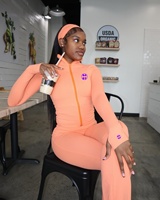 Body Dupe ensembles d'entraînement personnalisés vêtements de détente pour femmes veste jogging à capuche avec fermeture éclair pantalon évasé legging 2 pièces ensemble de survêtements pour femmes