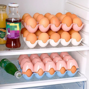 Creative Egg <b>Storage</b> Tray 15 Compartment <b>Stackable</b> Egg <b>Storage</b> <b>Box</b> Shatterproof Egg Stand Restaurant Kitchen Gadgets - Product Image 5
