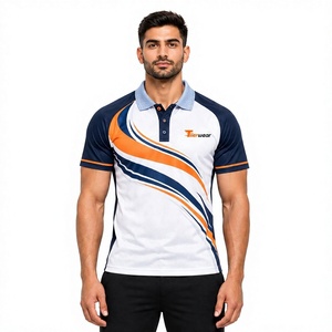 T-shirt de sport pour homme à fermeture éclair, séchage rapide, personnalisable, respirant, performance, vêtements d'équipe, OEM, marque privée, Spandex/Coton - Product Image 1