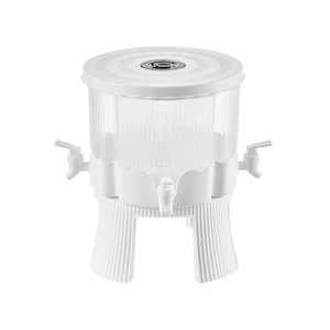 <span class=keywords><strong>Seau</strong></span> à boissons rotatif en plastique à quatre compartiments avec tasses Pichet à <span class=keywords><strong>eau</strong></span> froide de grande capacité avec distributeur de jus de robinet pour la fête - Product Image 6