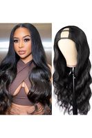Perruques brésiliennes U-Part en cheveux humains vierges Remy, Lace Body Wave pour femmes noires, sans colle, sans couture, couleur naturelle, pour débutantes