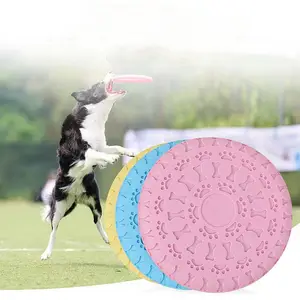 Wholesale Pet TPR Chewing Toy Multifunctional Pet Supplies Colorful Flying Dish Training Interactive Toy Durable Dog Chew Toys