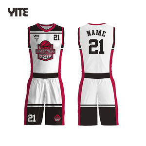 Уличная одежда на заказ Джерси сублимационный логотип баскетбольная майка оптом пустая короткая баскетбольная майка комплект из двух предметов - Product Image 2