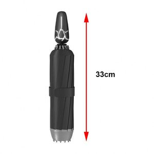 Parapluie pliable haut de gamme entièrement automatique, protection solaire et pluie, logo personnalisé, grande taille renforcée, vente en gros - Product Image 2
