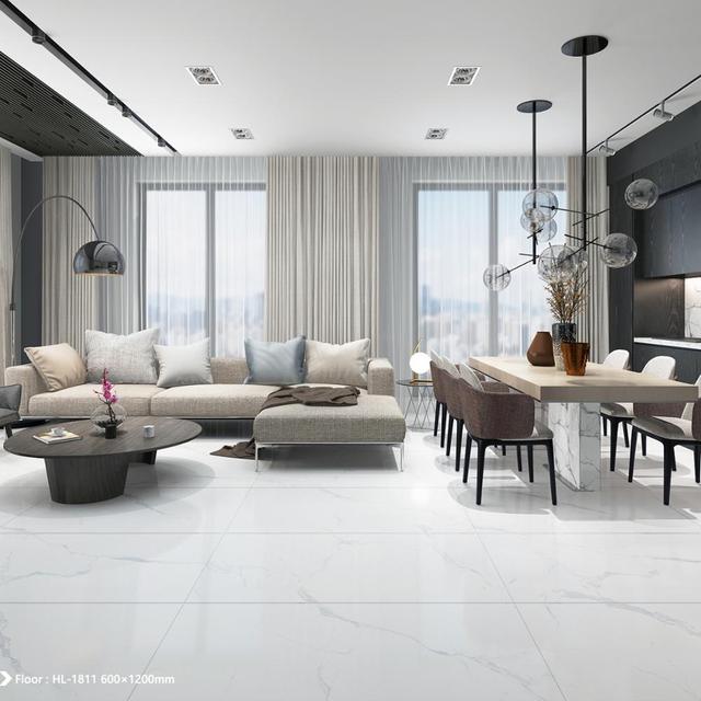 Foshan Classical Calacata Porcelain Floor Polished Glazed Tiles Ceramic for Living Room and Bathroom