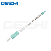 Conector Rápido de Fibra Óptica Simplex SC OM3